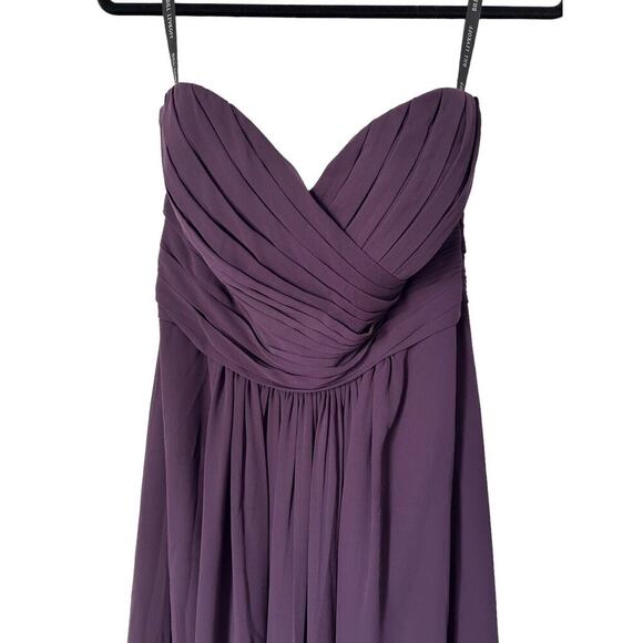 Bill Levkoff Dress Size 12 Chiffon Strapless Bridesmaid Evening Gown Formal Prom - Picture 2 of 9